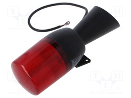 Signaller: lighting-sound; 12÷24VDC; 12÷24VAC; LED; red; IP65; 300V