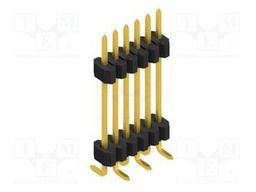 Connector: pin strips; pin header; male; PIN: 6; 1.27mm; SMT; 1x6