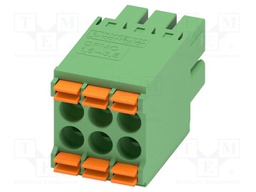 PCB connector, nominal cross section: 1.5 mm?, color: green,