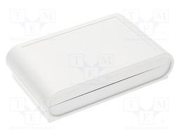 Enclosure: desktop; DESKONE; X: 220mm; Y: 140mm; Z: 56mm; ABS; grey