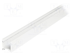 Profiles for LED modules; surface; white; L: 2m; aluminium