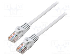 Patch cord; U/UTP; 5e; stranded; CCA; PVC; grey; 10m; 26AWG; Cores: 8