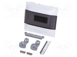 Enclosure: for modular components; IP40; plaster embedded; white