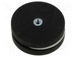 Magnet: permanent; NdFeB; 8.5N; Ø: 43mm; H: 21mm; rubber,steel; disk