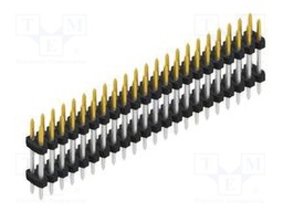 Connector: pin strips; pin header; male; PIN: 44; 2mm; THT; 2x22