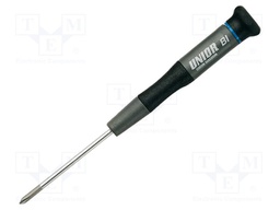 Screwdriver; Phillips; precision; PH1; 615E; Blade length: 80mm