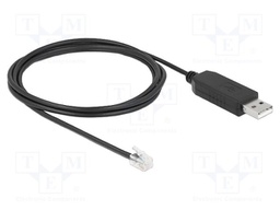 Adapter; RJ10 plug,USB A plug; 2m; USB 2.0; Interface: RS232,UART