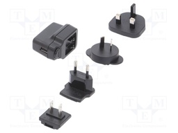 Power supply: switched-mode; voltage source; 5VDC; 1A; 5W; Out: USB