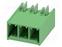 PCB headers, nominal cross section: 6 mm?, color: green, nom