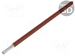 Wire; ThermoThin; stranded; Cu; 22AWG; brown; ECA fluoropolymer
