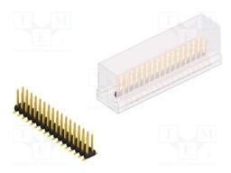Connector: pin strips; pin header; male; PIN: 34; 2mm; SMT; 2x17