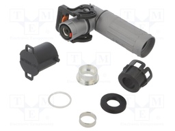 Connector: DC supply; male; angled; for cable; -40÷125°C; PowerLok