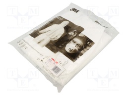 Protective coverall; Size: XL; white; 4515; with a hood