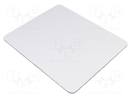 Mouse pad; white; Features: enables labelling; 250x210x3mm