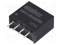 Converter: DC/DC; 1W; Uin: 21.6÷26.4V; 15VDC; Iout: 67mA; SIP4; 1.8g
