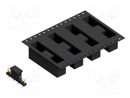 Connector: pin strips; pin header; male; PIN: 8; 2.54mm; SMT; 1x8