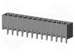 Connector: pluggable terminal block; socket; male; on PCBs