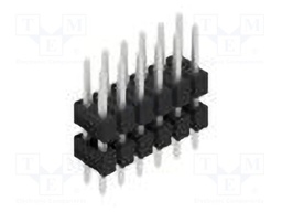 Connector: pin strips; pin header; male; PIN: 12; 2.54mm; THT; 2x6