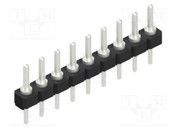 Connector: pin strips; pin header; male; PIN: 9; 2.54mm; THT; 1x9