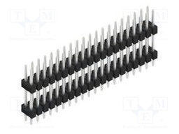 Connector: pin strips; pin header; male; PIN: 40; 2.54mm; THT; 2x20