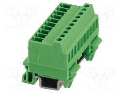 DIN rail connector, nominal cross section: 1.5 mm?, color: g