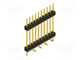 Connector: pin strips; pin header; male; PIN: 10; 2.54mm; SMT; 1x10
