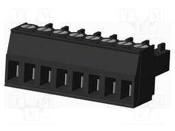 Connector: pluggable terminal block; plug; female; straight; 300V