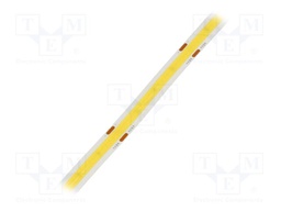 COB LED tape; white cold; 8mm; white PCB; IP20; 180°; 8W/m; 48VDC