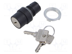 Switch: rotary with key; 22mm; Stabl.pos: 1; none; IP65; prominent