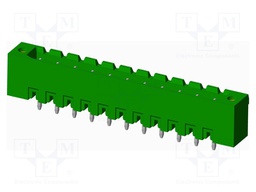 Connector: pluggable terminal block; socket; male; straight; THT