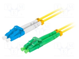 Fiber patch cord; LC/APC,LC/UPC; 2m; Optical fiber: 9/125um; LSZH