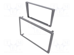 Radio frame; Opel; 2 DIN; dark grey,grey (dark)