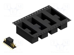 Connector: pin strips; pin header; male; PIN: 16; 2.54mm; SMT; 2x8