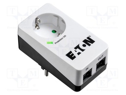 Plug socket strip: protective; Sockets: 1; 250VAC; 16A; IP20