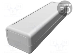 Enclosure: multipurpose; 1593; X: 36mm; Y: 114mm; Z: 25mm; ABS; grey