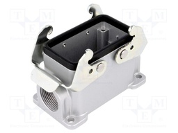 Enclosure: for HDC connectors; C146; size E10; with double latch