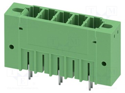 PCB headers, nominal cross section: 6 mm?, color: green, nom