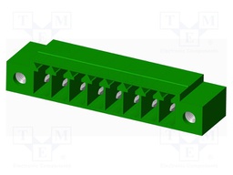 Connector: pluggable terminal block; socket; male; angled 90°