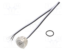 Switch: vandal resistant; Pos: 2; SPST-NO; 50mA/24VDC; IP65; yellow