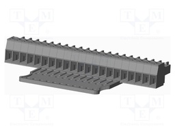 Connector: pluggable terminal block; plug; female; straight; grey