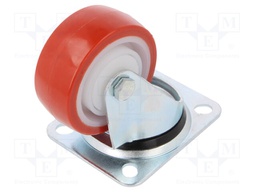 Transport wheel; Ø: 80mm; W: 32mm; H: 105mm; torsional; 150kg