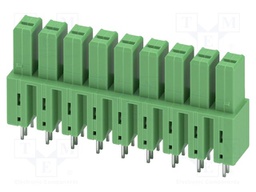 PCB headers, nominal cross section: 6 mm?, color: green, nom