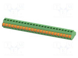 PCB connector, nominal cross section: 2.5 mm2, color: green,