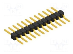 Connector: pin strips; pin header; male; PIN: 12; 2.54mm; SMT; 1x12