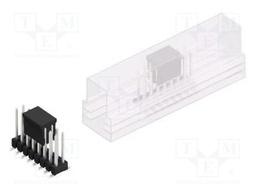Connector: pin strips; pin header; male; PIN: 16; 2.54mm; SMT; 2x8