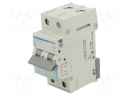 Circuit breaker; 230/400VAC; Inom: 6A; Poles: 2; DIN; Charact: C; 6kA