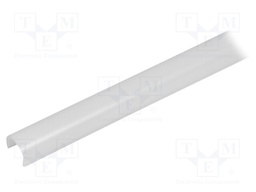 Cover for LED profiles; satin; 1m; G22R; push-in