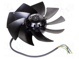 Fan: AC; axial; 230/400VAC; Ø251x74mm; 1830m3/h; 69dBA; ball; IP44