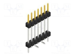 Connector: pin strips; pin header; male; PIN: 7; 2.54mm; SMT; 1x7