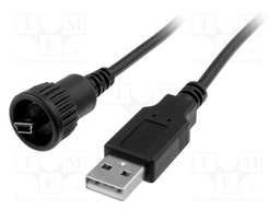 Adapter; adapter cable; USB A plug,USB B mini plug (sealed)